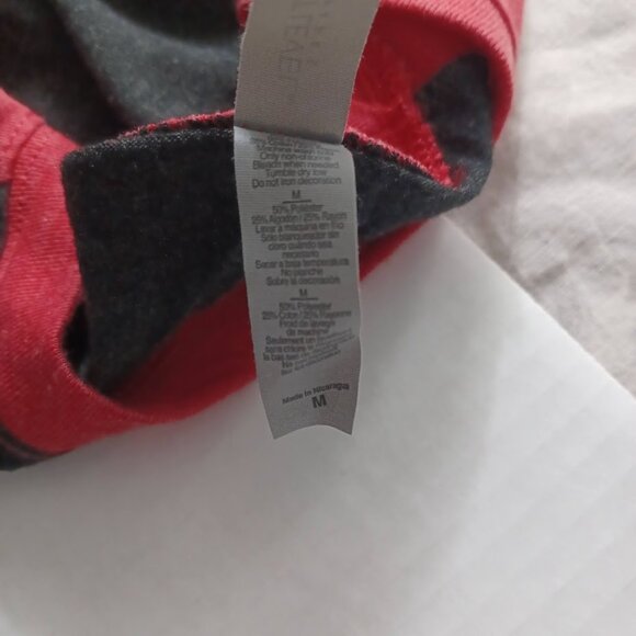 Mickey Mouse Raglan T-Shirt Medium Red & Black -Sequined Accents -Next Level - Picture 14 of 16